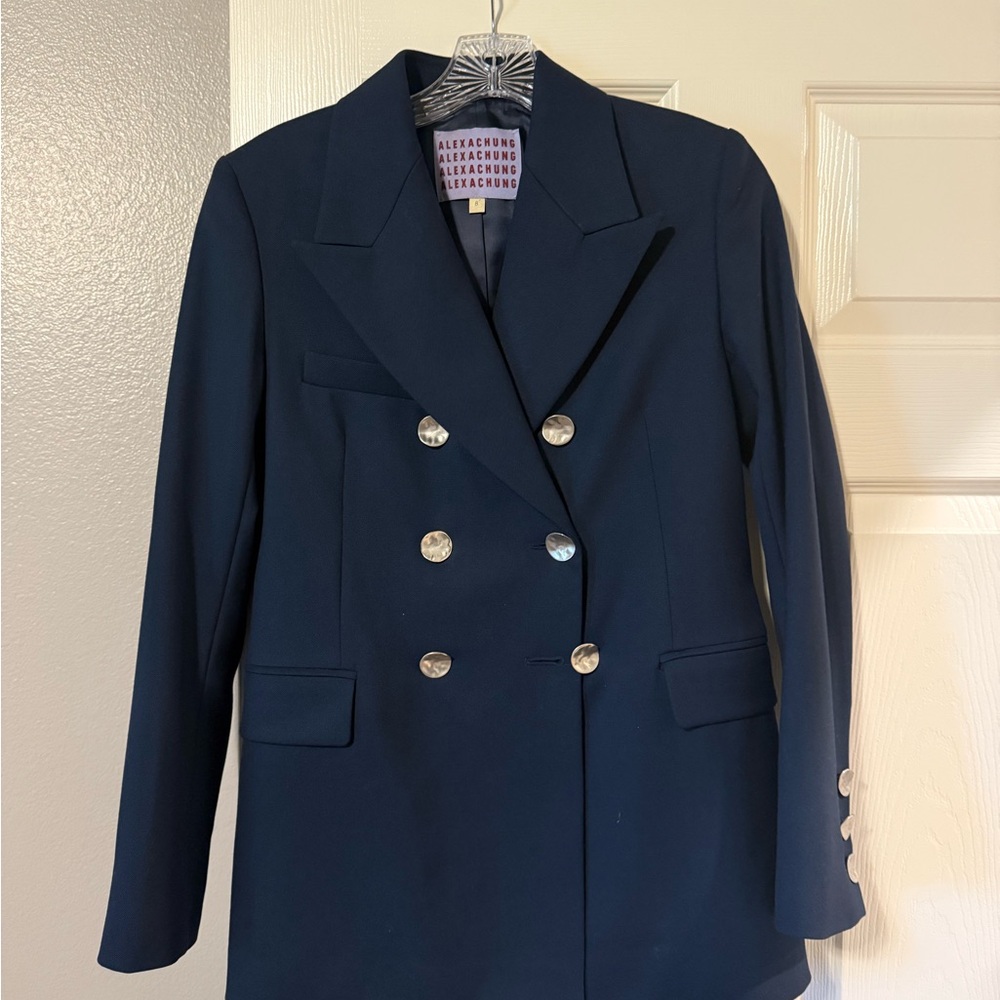 Navy Double-Breasted Women's Blazer
